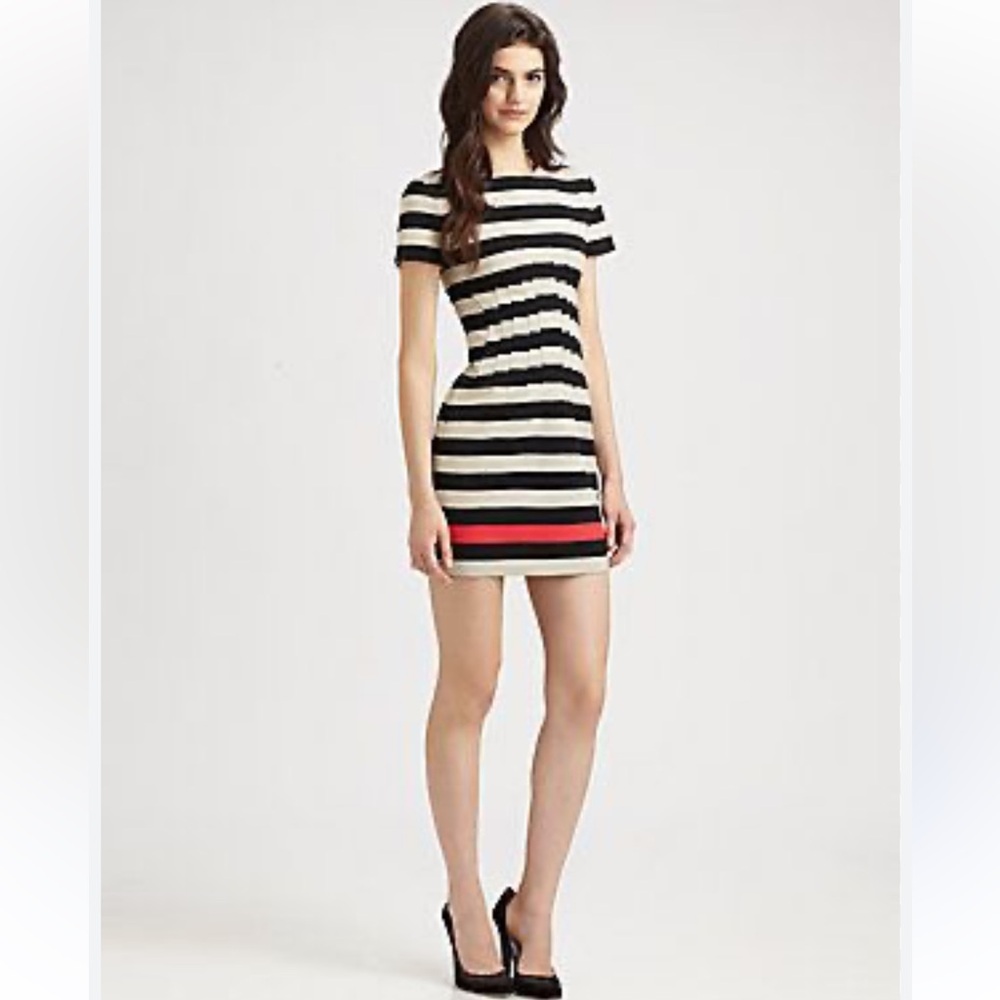 Diane Von Furstenberg Yazmine Striped Jersey Dress